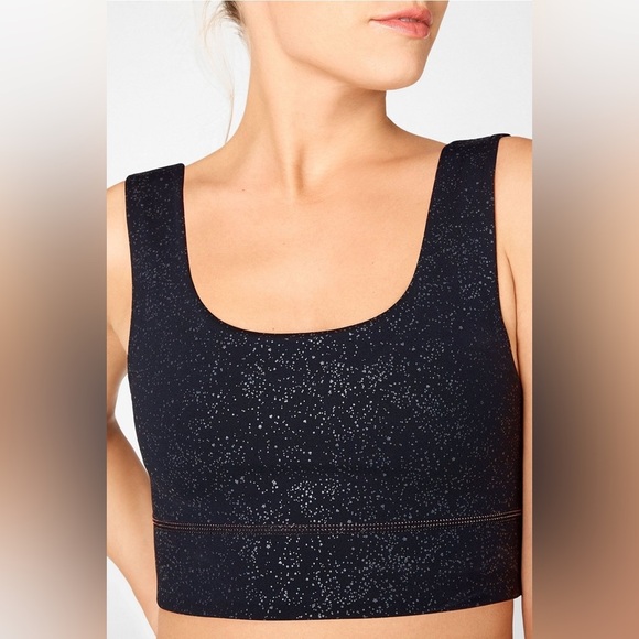 Fabletics Reversible Coral and Black Speckled Sports Bra Size S - Picture 9 of 9